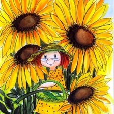 Схема вышивки «Подсолнухи»