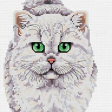 Схема вышивки «Обоятельный котик»