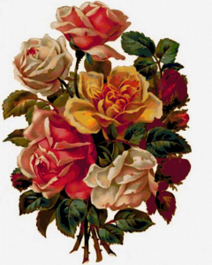 букет роз - картина - предпросмотр