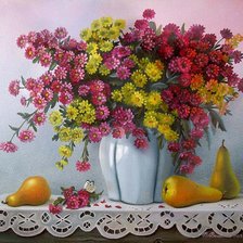 Схема вышивки «цветы»