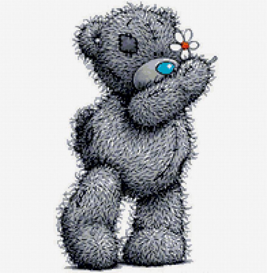 Тедди - ромашка, мишка, тедди, цветочек - предпросмотр