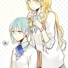 Схема вышивки «куроко и рёта»