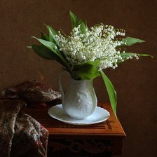 Схема вышивки «ландыши»