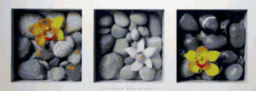 Триптих "Камни" - триптих, камни - предпросмотр