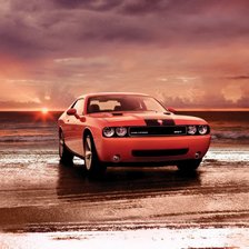 Схема вышивки «Dodge challenger»