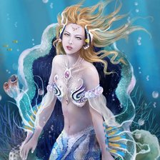 Схема вышивки «Русалка»