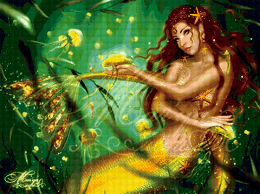 Русалка Мемория - фентези, девушка - предпросмотр