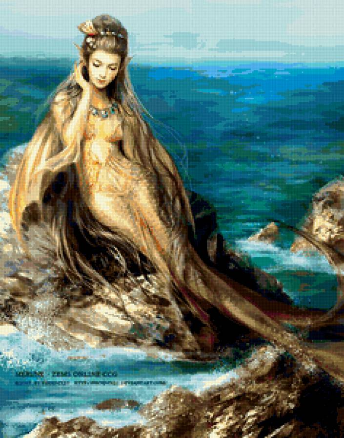 Русалка Фиома - фентези, девушка - предпросмотр