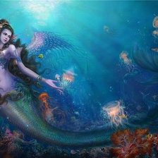 Схема вышивки «Русалка»