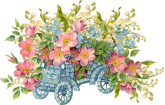 Цветочная машинка - композиция, цветы, машинка - оригинал