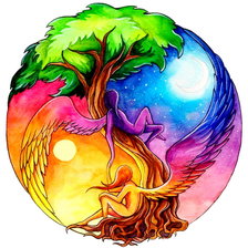 Схема вышивки «инь-янь»