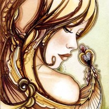 Схема вышивки «женский образ в живописи»