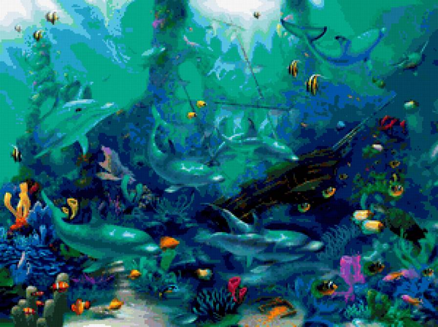 №381274 - океан, рыбы, море - предпросмотр