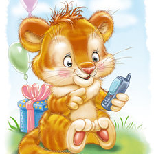 Схема вышивки «звонок другу»