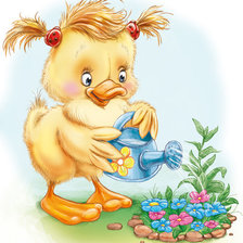 Схема вышивки «уточка»