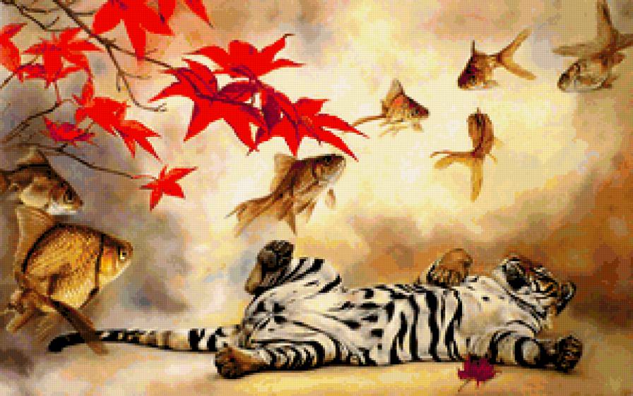 №381339 - девушка, цветы, живопись, фэнтези, картины, красота женщины, дети - предпросмотр