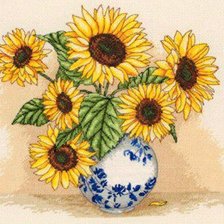 Схема вышивки «Подсолнухи»