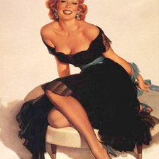 Схема вышивки «девушка»