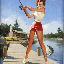 Схема вышивки «девушка»