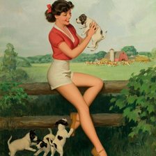 Схема вышивки «девушка»