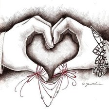 Схема вышивки «навсегда»