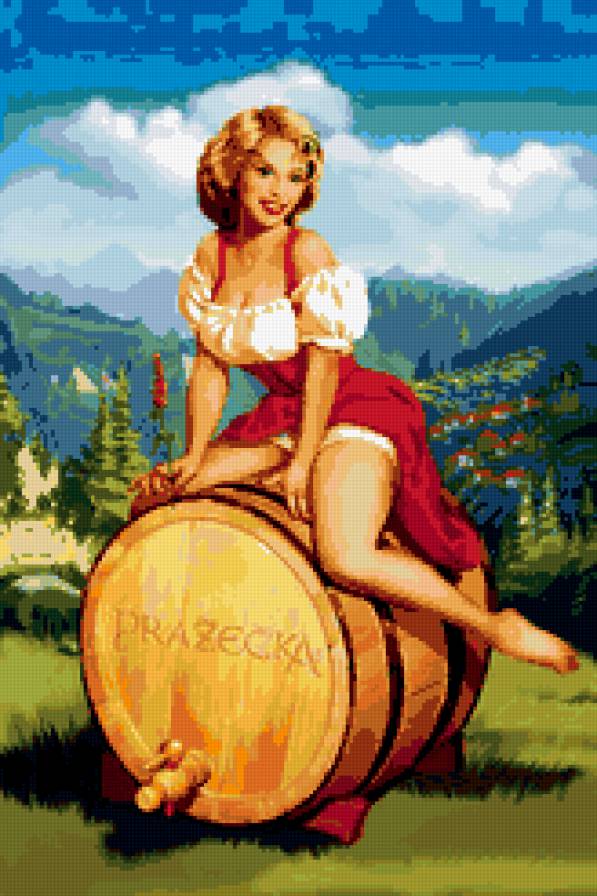 Девушка - пин-ап - предпросмотр