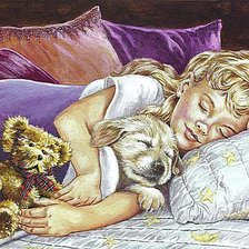 Схема вышивки «Мирный сон»