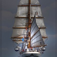 Схема вышивки «Парусник»