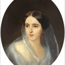 Схема вышивки «Дама в вуале»