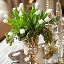 Схема вышивки «тюльпаны»