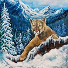 Схема вышивки «Пума»