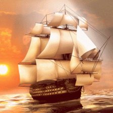 Схема вышивки «корабль»