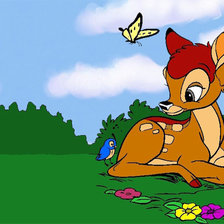 Схема вышивки «маленький бемби»