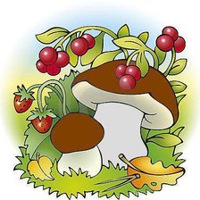 Схема вышивки «грибок»