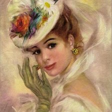 Схема вышивки «Ретро дива»