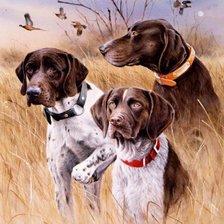 Схема вышивки «охота»