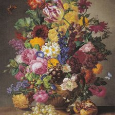 Схема вышивки «Букет 2009»