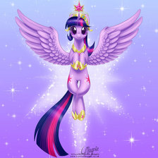 Схема вышивки «Принцесса Сумеречная Искорка»