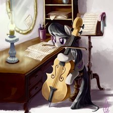 Схема вышивки «Октавиа сочиняет новую мелодию»