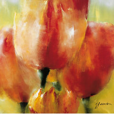 Схема вышивки «Тюльпаны»