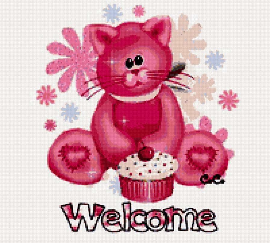 welcome - добро пожаловать, welcome, для прихожей - предпросмотр