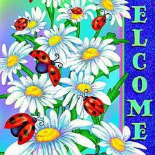 Схема вышивки «welcome»