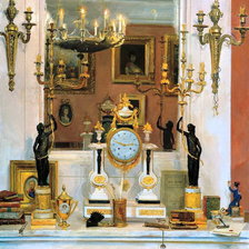 Схема вышивки «СЕРИЯ "НАТЮРМОРТЫ". КАМИННАЯ ПОЛКА»