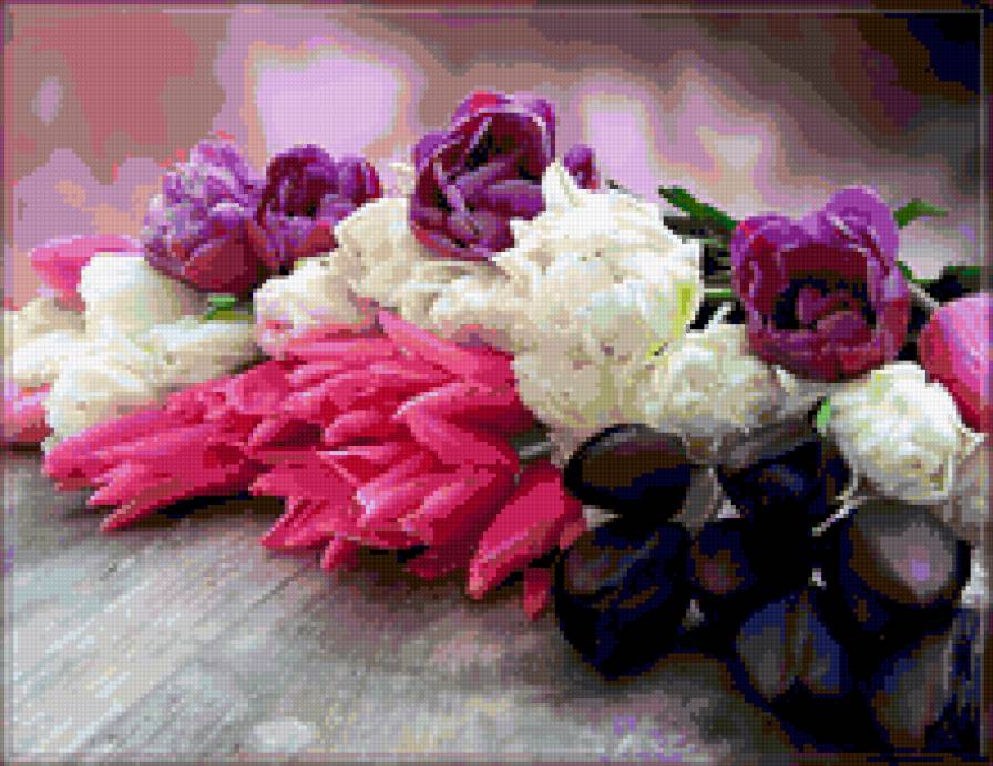 buket 1 - laleta, tulipi - предпросмотр