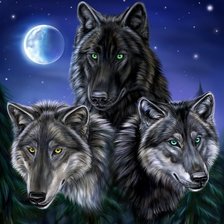 Схема вышивки «полнолуние»