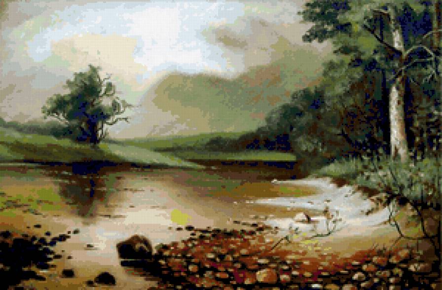 серия "природа" - природа.речка.пейзаж - предпросмотр