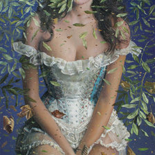 Схема вышивки «девушка»