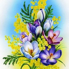 Схема вышивки «букет цветов»