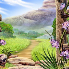 Схема вышивки «дорога домой»