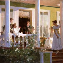 Схема вышивки «СЕРИЯ  "ЛЕТО В УСАДЬБЕ". ЛЕТНИЙ ВЕЧЕР»